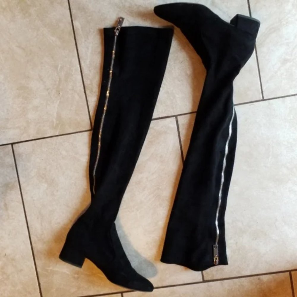 Dolce Vita Black faux suede Over-the-Knee Boot 8